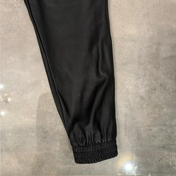Zara Faux Leather Joggers | XS - Picture 3 of 6